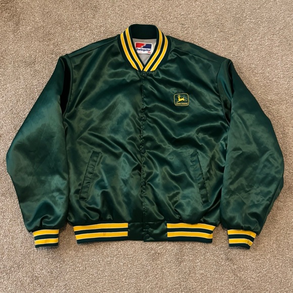 Vintage 90s John Deer Varsity Jacket - Picture 2 of 3